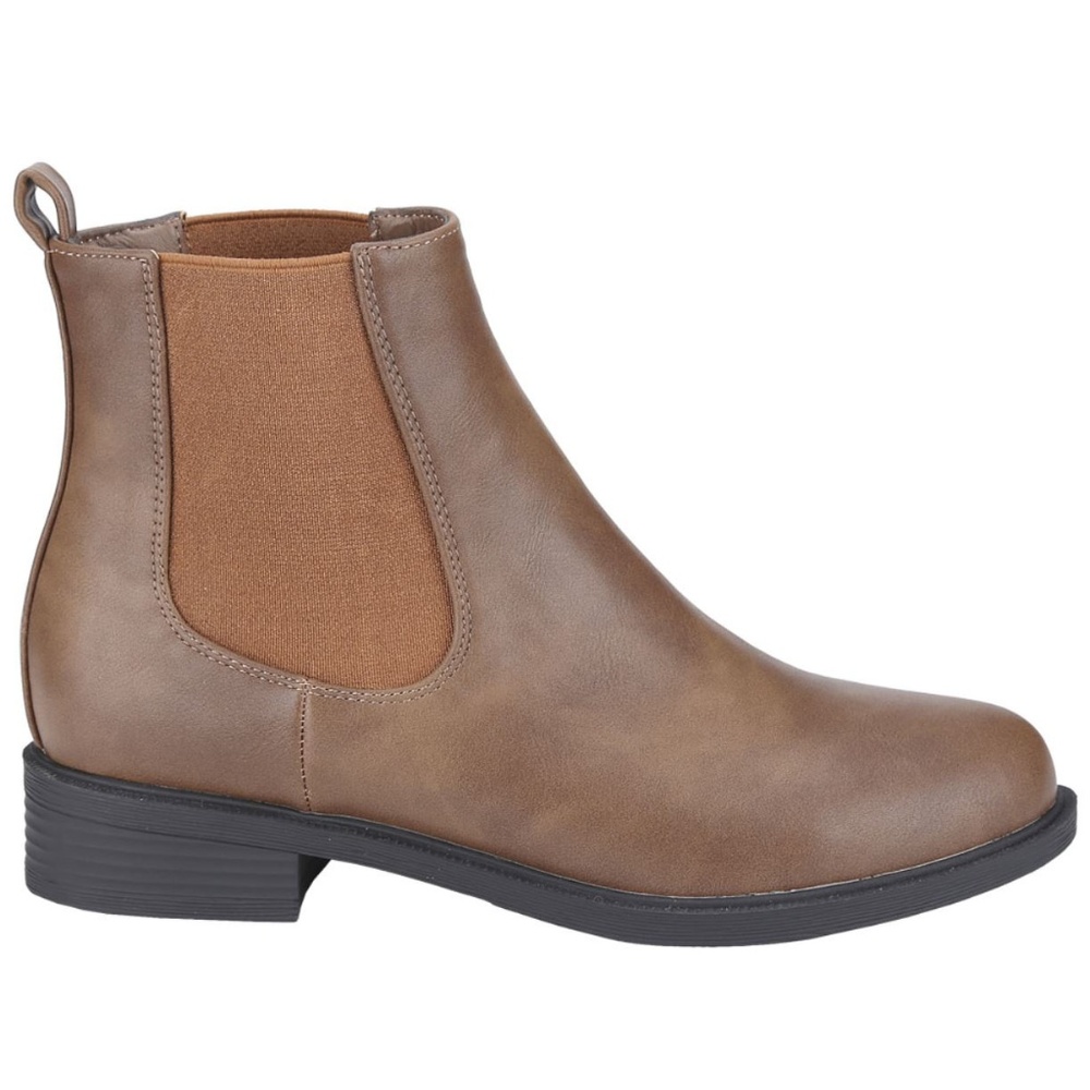 New Taupe Chelsea Elastic Ankle Boots Booties